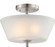 Surrey Three Light Semi Flush Mount in Brushed Nickel (72|604151)