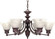 Empire Six Light Chandelier in Old Bronze (72|60358) Empire Six Light Chandelier in Old Bronze (72|60358)