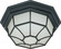 One Light Flush Mount in Textured Black (72|603452)