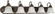 Ballerina Five Light Vanity in Old Bronze (72|60327)