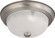 Close to Ceiling Brushed Nickel Two Light Flush Mount in Brushed Nickel (72|603261)
