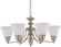 Empire Six Light Chandelier in Brushed Nickel (72|603255)