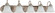 Ballerina Five Light Vanity in Brushed Nickel (72|60323)
