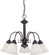 Ballerina Five Light Chandelier in Mahogany Bronze (72|603141)
