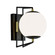 Cosmos LED Outdoor Wall Mount in Matte Black With Satin Brass (185|1260MBSBMA)