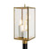 Back Bay Three Light Post Mount in Aged Brass (185|1152AGCL)