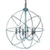 Orb Six Light Hanging Lantern in Verdi Gris (196|CH908VGLT6)