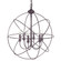 Orb Six Light Hanging Lantern in Dark Brass (196|CH908DBLT6)