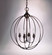 Orb Four Light Hanging Lantern in Dark Antique Brass (196|CH904DABLT4)