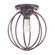 Orb One Light Flush Mount in Dark Brass (196|CH901DBMED)
