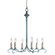 Chandelier Six Light Hanging Lantern in Verdi Gris (196|983VGLT6)
