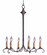 Chandelier Six Light Hanging Lantern in Dark Brass (196|983DBLT6)