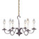 Chandelier Six Light Hanging Lantern in Dark Brass (196|982DBLT6)
