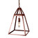 Foyer One Light Hanging Lantern in Antique Copper (196|9722ACMEDCSG)