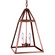 Foyer Two Light Hanging Lantern in Antique Copper (196|9722ACLT2CSG)