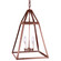 Foyer Two Light Hanging Lantern in Antique Copper (196|9722ACLT2CLR)