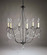 Chandelier Six Light Hanging Lantern in Dark Brass (196|959DBLT6CRY)