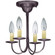Flush Four Light Hanging Lantern in Dark Brass (196|904FDBLT4)
