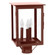 Ashford Three Light Post Mount in Antique Copper (196|8983ACLT3SMG)
