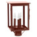 Ashford Three Light Post Mount in Antique Copper (196|8983ACLT3CLR)