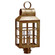 Lynn Three Light Post Mount in Antique Brass (196|8143ABLT3SMG)