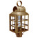Lynn One Light Post Mount in Antique Brass (196|8133ABCIMCSG)