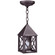 York One Light Hanging Lantern in Dark Brass (196|7012DBMEDCLR)
