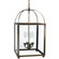 Foyer Four Light Hanging Lantern in Dark Brass (196|6832DBLT4CLR)