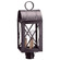 Adams Three Light Post Mount in Dark Brass (196|6053DBLT3CSG)