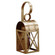 Adams One Light Wall Mount in Antique Brass (196|6031ABMEDSMG)