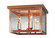 Flush Three Light Flush Mount in Antique Brass (196|4904ABLT3CSG)