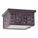 Weave Two Light Outdoor Flush Mount in Dark Brass (196|4404WDBMED2CSG)