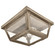 Flush One Light Flush Mount in Dark Antique Brass (196|4104DABMEDFST)