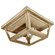 Flush One Light Flush Mount in Antique Brass (196|4104ABMEDCSG)