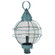 Round One Light Post Mount in Verdi Gris (196|2863VGMEDCSG)