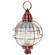 Round Three Light Post Mount in Antique Copper (196|2863ACLT3OPT)