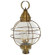 Round Three Light Post Mount in Antique Brass (196|2863ABLT3CLR)