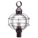 Round Three Light Post Mount in Dark Brass (196|2853DBLT3CSG)