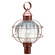 Round Three Light Post Mount in Antique Copper (196|2853ACLT3OPT)