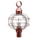 Round Three Light Post Mount in Antique Copper (196|2853ACLT3CSG)