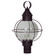 Round Three Light Post Mount in Dark Brass (196|2843DBLT3CLR)