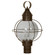 Round Three Light Post Mount in Dark Antique Brass (196|2843DABLT3CLR)