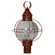 Round Three Light Post Mount in Antique Copper (196|2843ACLT3CSG)