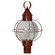 Round Three Light Post Mount in Antique Copper (196|2843ACLT3CLR)