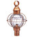 Round One Light Post Mount in Antique Brass (196|2843ABMEDOPT)