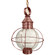 Round One Light Hanging Lantern in Antique Copper (196|2842ACMEDCLR)
