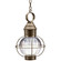 Round One Light Hanging Lantern in Dark Antique Brass (196|2832DABMEDOPT)