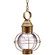 Round One Light Hanging Lantern in Antique Brass (196|2832ABMEDCSG)