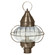 Onion One Light Post Mount in Dark Antique Brass (196|2573DABMEDOPT)