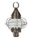 Onion Three Light Post Mount in Dark Antique Brass (196|2573DABLT3CLR)
